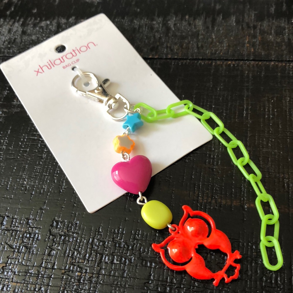 NWT Target Neon Bag Clip With Owl!